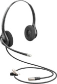 Наушники с микрофоном Plantronics HW261N-DCDUALCHANNEL черный 1.5м накладные оголовье (86872-02) от магазина РЭССИ