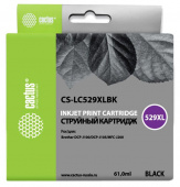 Картридж струйный Cactus CS-LC529XLBK черный (61мл) для Brother DCP-J100/J105/J200 от магазина РЭССИ