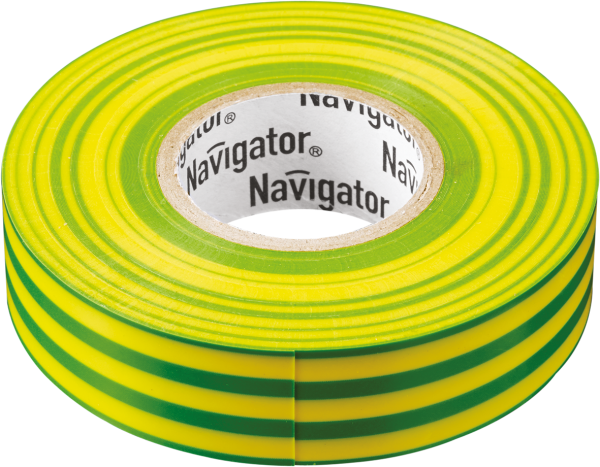 Изолента ПВХ желто-зеленая 15мм 20м от магазина РЭССИ
