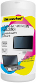 Салфетки Silwerhof Ultimate для экранов мониторов/плазменных/ЖК телевизоров/ноутбуков туба 100шт влажных от магазина РЭССИ