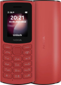 Мобильный телефон Nokia 106 (TA-1564) DS EAC красный моноблок 2Sim 1.8" 120x160 Series 30+ GSM900/1800 GSM1900 FM Micro SD max32Gb от магазина РЭССИ