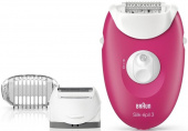 Эпилятор Braun SE3410 скор.:2 насад.:2 от электр.сети розовый/белый от магазина РЭССИ
