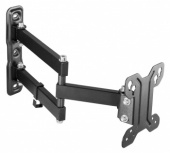 Кронштейн для телевизора Ultramounts UM896 черный 13"-27" макс.30кг настенный поворотно-выдвижной и наклонный от магазина РЭССИ