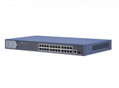 Коммутатор Hikvision DS-3E0526P-E/M 24x1Гбит/с 2SFP 24PoE 225W неуправляемый от магазина РЭССИ