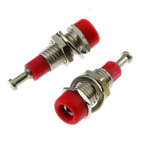 Z008 2mm panel jack RED от магазина РЭССИ