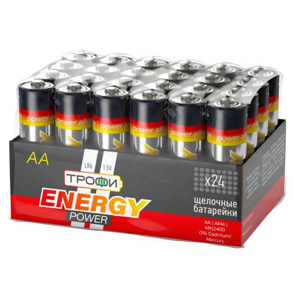 Батарейка Трофи LR6-24 bulk ENERGY POWER Alkaline (24/720/21600) от магазина РЭССИ