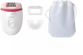 Эпилятор Philips BRE255/00 скор.:2 насад.:2 от электр.сети белый/красный от магазина РЭССИ