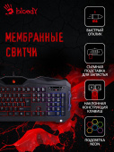 Клавиатура A4Tech Bloody B210 черный USB for gamer LED от магазина РЭССИ