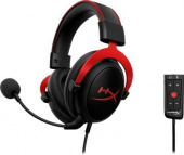 Наушники с микрофоном HyperX Cloud II (CL003) черный/красный 1м мониторные оголовье (4P5M0AA) от магазина РЭССИ