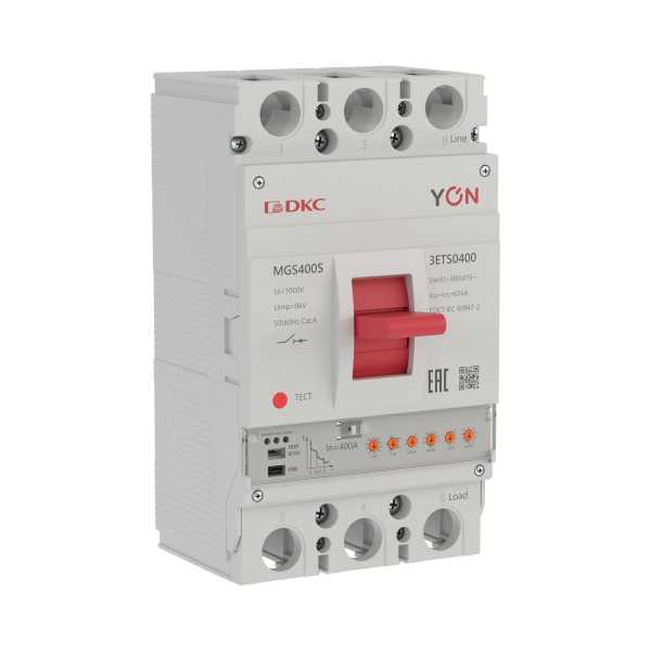 Выключатель автоматический YON max MGS400S 3P 160-400А 60кА с электронным расцепителем ETS от магазина РЭССИ