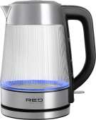 Чайник электрический Red Solution G121 1.8л. 2200Вт черный/серебристый корпус: стекло/металл/пластик от магазина РЭССИ