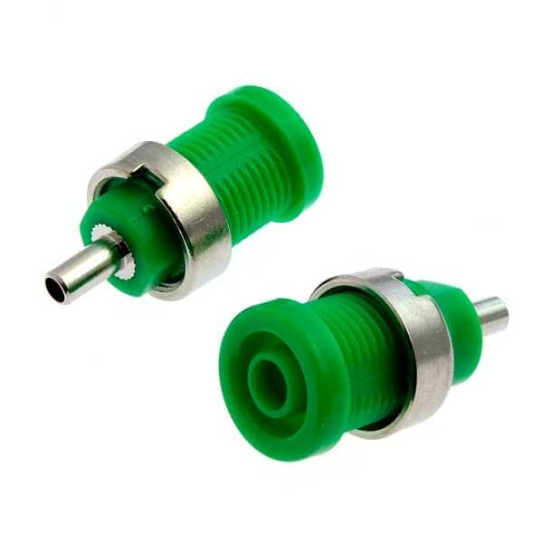 Z014 4mm panel jack GREEN от магазина РЭССИ