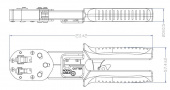 Инструмент обжимной Hyperline HL-3H00010 для RJ-45/RJ-12 (упак:1шт) черный/голубой от магазина РЭССИ