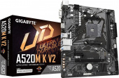 Материнская плата Gigabyte A520M K V2 Soc-AM4 AMD A520 2xDDR4 mATX AC`97 8ch(7.1) GbLAN RAID+VGA+HDMI от магазина РЭССИ