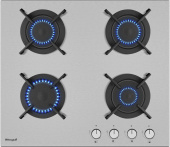 Газовая варочная поверхность Weissgauff HGG 640 XRV нержавеющая сталь от магазина РЭССИ