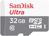 Флеш карта microSDHC 32Gb Class10 Sandisk SDSQUNS-032G-GN3MN Ultra 80 w/o adapter от магазина РЭССИ