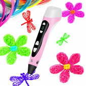 Ручка 3D Cactus CS-3D-PEN-C-PN PLA ABS LCD розовый от магазина РЭССИ