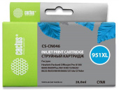 Картридж струйный Cactus CS-CN046 №951XL голубой (26мл) для HP DJ Pro 8100/8600 от магазина РЭССИ