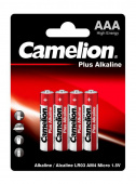 Батарея Camelion Plus Alkaline LR03-BP4 AAA 1150mAh (4шт) блистер от магазина РЭССИ
