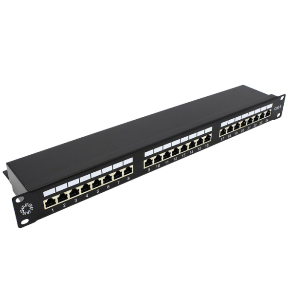 Патч-панель 19'. 24 порта RJ-45. FTP. Cat.5e. 1U от магазина РЭССИ