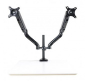 Кронштейн для мониторов ЖК Buro M8 черный 17"-27" макс.9кг крепление к столешнице поворот и наклон от магазина РЭССИ