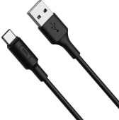 Кабель Hoco X25 Soarer X25 USB (m)-USB Type-C (m) 1м черный коробка от магазина РЭССИ