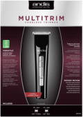 Машинка для стрижки Andis MultiTrim CLT черный (насадок в компл:2шт) от магазина РЭССИ
