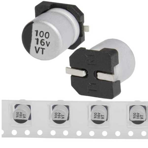 100 uF 16 V 105C 6.3*5.4 VT от магазина РЭССИ