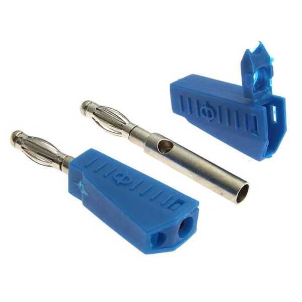 Z040 4mm Stackable Plug BLUE от магазина РЭССИ