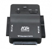 Адаптер-переходник для HDD AgeStar 3FBCP1 IDE SATA IDE пластик черный 2.5" 3.5" от магазина РЭССИ