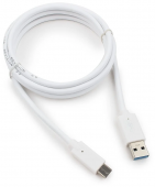 Кабель USB Cablexpert CCP-USB3-AMCM-6-W, USB3.0 AM/USB Type-C, 1.8м, белый, поддержка QC, пакет от магазина РЭССИ