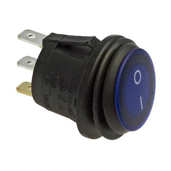 SB040-12V BLUE IP65 on-off ф20.2mm от магазина РЭССИ