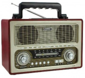 Радиоприемник портативный Сигнал БЗРП РП-312BT коричневый/бежевый USB SD/microSD от магазина РЭССИ