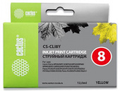 Картридж струйный Cactus CS-CLI8Y желтый (12мл) для Canon Pixma MP470/MP500/MP510/MP520/MP530/MP600/MP800/MP810/MP830/MP970/iP3300/iP3500/iP4200/iP4300/iP5200/iP5300/iP6600D/iP6700D/MX700/MX850/iX4000/iX5000/Pro9000/9000Mark II от магазина РЭССИ