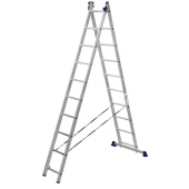 Двухсекционная универсальная алюминиевая лестница Алюмет 2х10. Серия H2 5210 от магазина РЭССИ