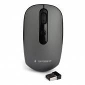 Мышь беспров. Gembird MUSW-355-Gr серый бесш.клик soft touch 3кн.+колесо-кнопка 1600DPI 24ГГц от магазина РЭССИ