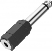 Адаптер аудио Hama H-205195 Jack 6.3 (m)/Jack 3.5 (f) черный (00205195) от магазина РЭССИ