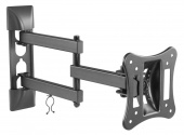Кронштейн для телевизора Ultramounts UM895 черный 13"-27" макс.15кг настенный поворотно-выдвижной и наклонный от магазина РЭССИ