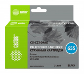 Картридж струйный Cactus CS-CZ109AE №655 черный (21.6мл) для HP DJ IA 3525/5525/4525 от магазина РЭССИ
