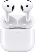 Гарнитура вкладыши Apple A3054,A3058 AirPods 4 белый беспроводные bluetooth в ушной раковине (MXP63CH/A) от магазина РЭССИ