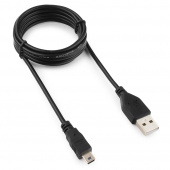 Кабель USB 2.0 Гарнизон GCC-USB2-AM5P-1.8M, AM/miniBM 5P, 1.8м, пакет от магазина РЭССИ