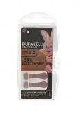 Элемент питания DURACELL HEARING AID 312 в пласт. боксе 6 шт от магазина РЭССИ