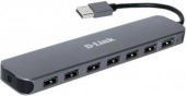 Разветвитель USB 2.0 D-Link DUB-H7 7порт. черный (DUB-H7/E1A) от магазина РЭССИ