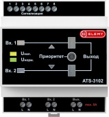 АВР Elemy ATS-3102 4DIN ввод:2xвинтовая клема выход:1xвинтовая клема8A серый от магазина РЭССИ