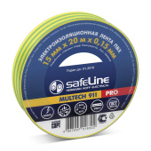 Изолента Safeline 15/20 желто-зеленый 12122 от магазина РЭССИ