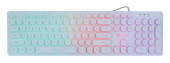 Клавиатура Оклик 420MRL белый USB slim Multimedia LED от магазина РЭССИ