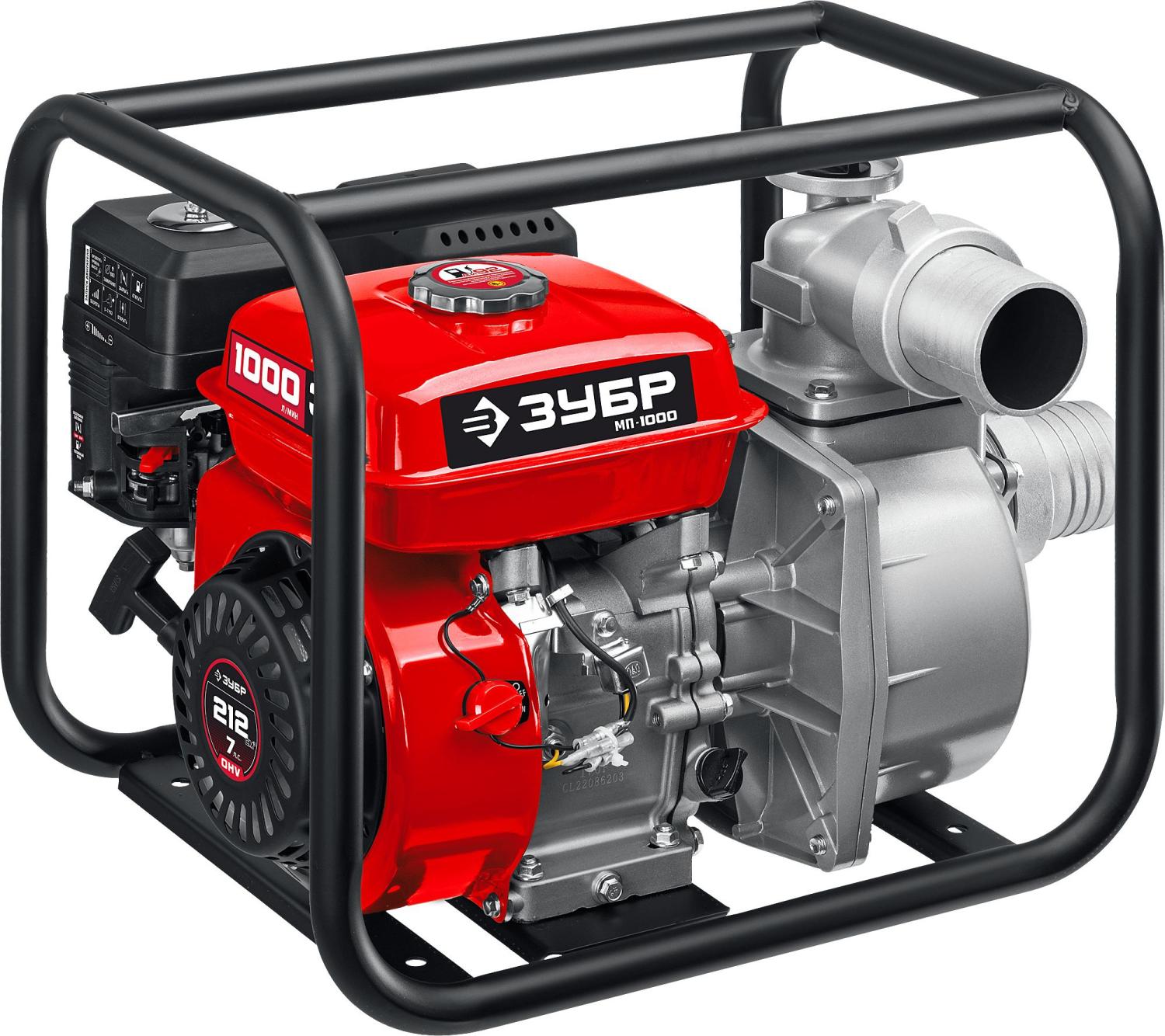 Мотопомпа Зубр МП-1000 1000л/мин для гряз.воды от магазина РЭССИ