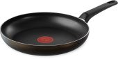 Сковорода Tefal Easy Plus 04237128 круглая 28см покрытие: Titanium ручка несъемная (без крышки) черный (9100054097) от магазина РЭССИ