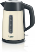 Чайник электрический Bosch TWK4P437 1.7л. 2400Вт бежевый/черный (корпус: пластик) от магазина РЭССИ