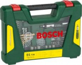 Набор принадлежностей Bosch V-line 91 предмет (жесткий кейс) от магазина РЭССИ